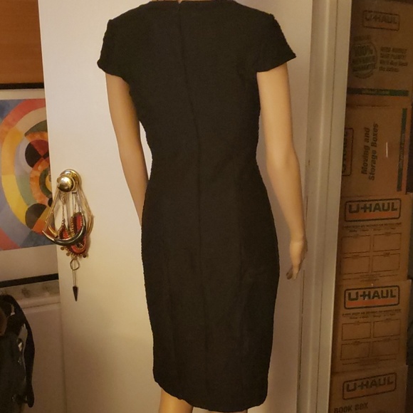 NWT Nue by Shani Black Textured Dress Sz 4 - Picture 3 of 7